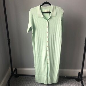 The Normal Brand Knit Polo Dress Size S